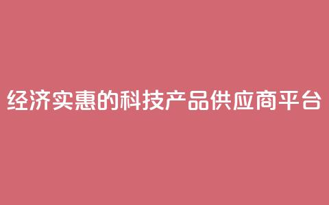 经济实惠的科技产品供应商平台  第1张
