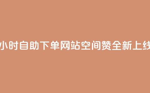 24小时自助下单网站空间赞全新上线  第1张