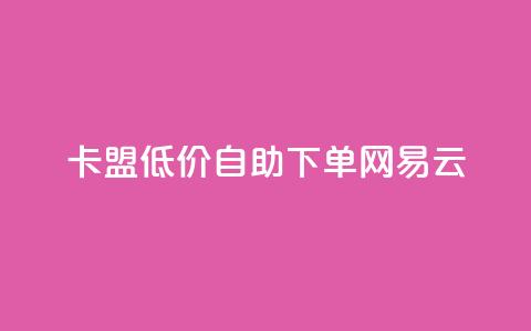 卡盟低价自助下单网易云  第1张
