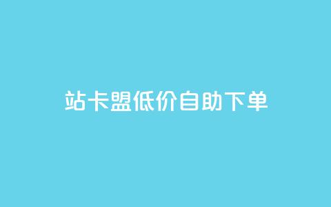 b站卡盟低价自助下单,QQ低价空间点赞 - 卡盟商城 抖音巨量千川怎么开通  第1张