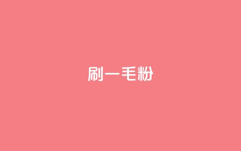ks刷一毛1000粉 - 快速增粉：ks每刷千毛迎来1000新粉~  第1张