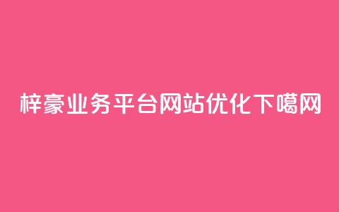 梓豪业务平台网站优化  第1张