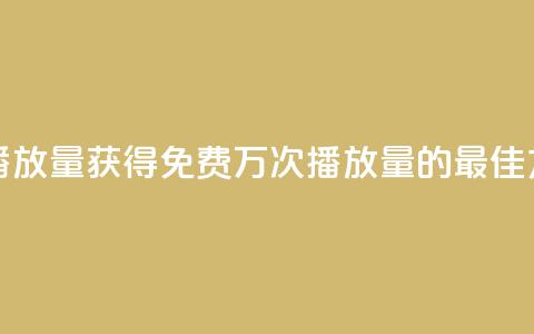快手免费1w播放量 - 获得免费1万次播放量的最佳方法!  第1张