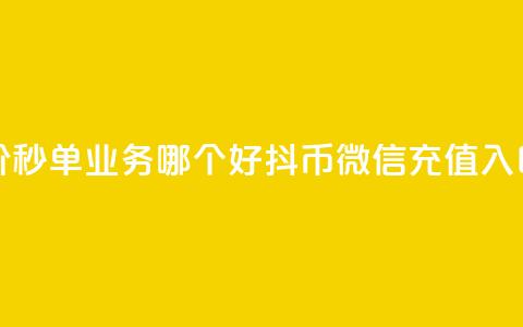 24小时低价秒单业务哪个好 - 抖币微信充值入口  第1张