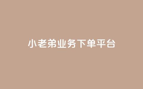 小老弟业务下单平台,QQ空间访客量免费网站 - 快手买点赞小店 黑科技引流推广神器  第1张