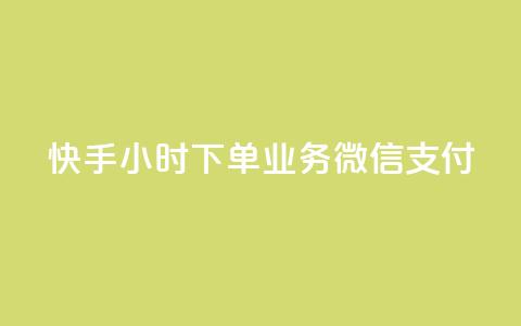 快手24小时下单业务微信支付,抖音下单24小时 - 自助QQ点赞低价 ks便宜24小时业务  第1张
