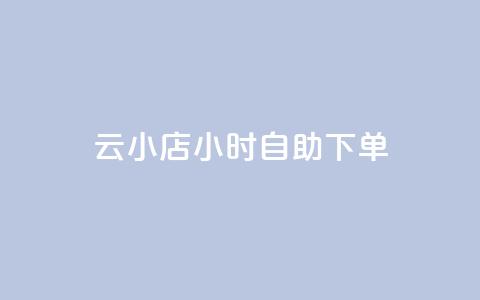 ks云小店24小时自助下单,抖音业务在线自助 - 一元一百个赞小红书网站 ks自助下单业  第1张