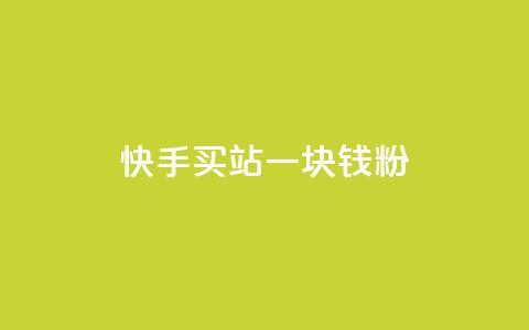 快手买站一块钱1000粉 - 快手一元购站轻松助你获取1000粉丝~  第1张
