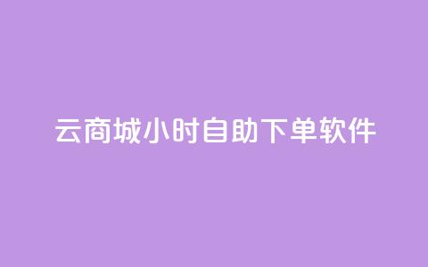 qq云商城24小时自助下单软件 - 高效便捷的全天候自助下单软件~  第1张