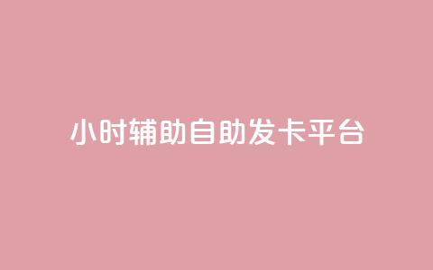 24小时辅助自助发卡平台 - 24小时快速自助发卡平台~  第1张