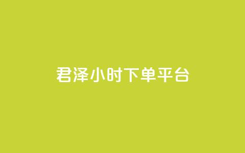 君泽24小时下单平台,点赞24小时下单微信支付 - qq一天自动引流5万人 九梦业务下单  第1张
