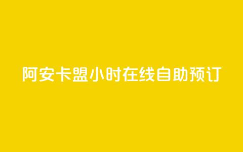 阿安卡盟24小时在线自助预订  第1张