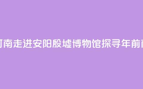 【何以中国 行走河南】走进安阳殷墟博物馆 探寻3300年前商代生活中的“美”  第1张