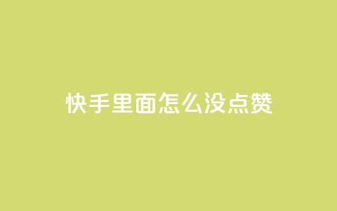 快手里面怎么没点赞,块兽业务24小时在线下单最便宜 - 卡盟自动下单入口 快手粉丝掉1000  第1张