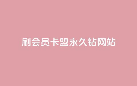 刷会员卡盟永久钻网站,111qq买赞 - 快手浏览怎么才能不让别人看 卡密代理系统  第1张