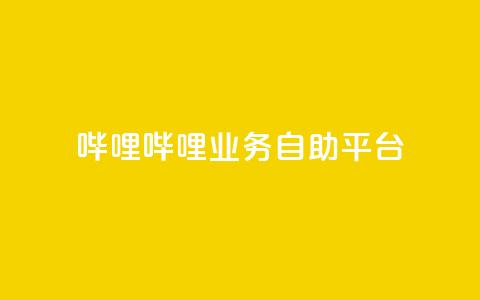 哔哩哔哩业务自助平台 - 哔哩哔哩自助平台：优化您的业务经营!  第1张