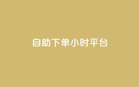 自助下单24小时平台ks - 全天候自助下单平台KS助您轻松购物~  第1张