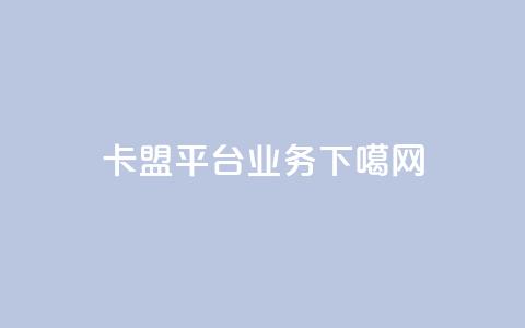 卡盟平台qq业务  第1张