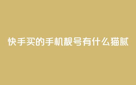 快手买的手机靓号有什么猫腻 - 快手购买手机靓号的隐藏秘密与注意事项！  第1张
