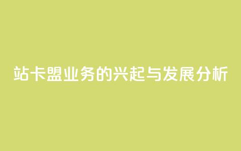 B站卡盟业务的兴起与发展分析  第1张