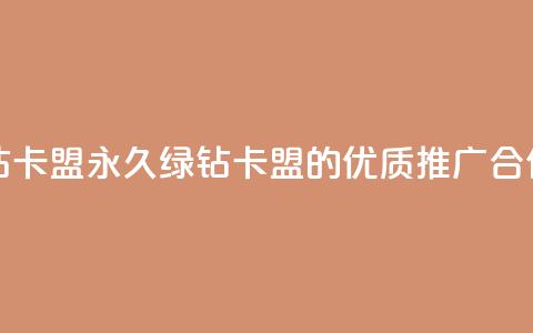 永久绿钻卡盟 - 永久绿钻卡盟的优质推广合作!  第1张