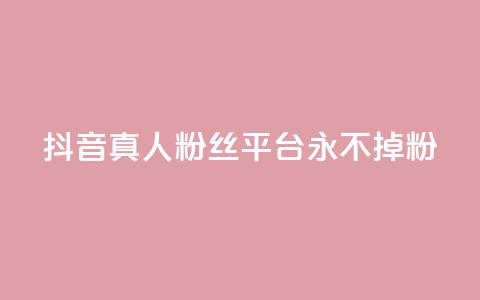 抖音真人粉丝平台 永不掉粉,抖音怎么增加浏览量和粉丝 - 全网最低价qq业务平台登录 快手涨1000粉丝网站是多少  第1张