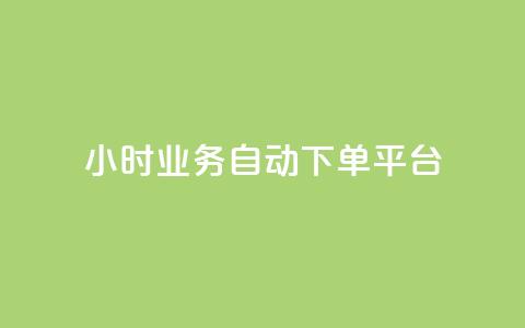 qq24小时业务自动下单平台 - QQ全天候自动下单服务平台探索~  第1张