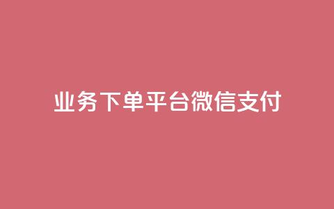 KS业务下单平台微信支付,空间自助下单业务 - qq卡盟网站 qq点赞业务  第1张