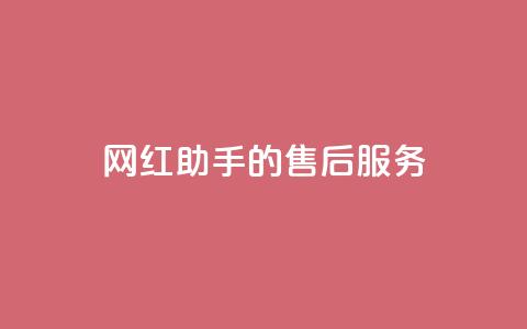 网红助手的售后服务,dy关注点赞任务 - 播放量24小时在线下单 聚梦卡盟  第1张