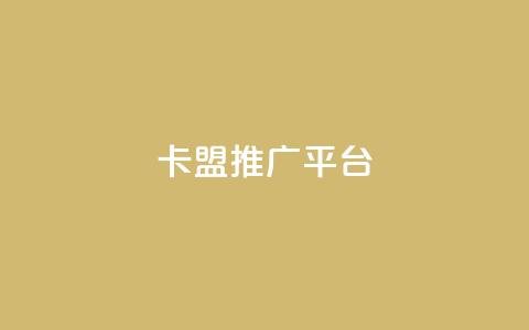 卡盟推广平台 - 卡盟推广平台：提升网站流量的首选利器~  第1张