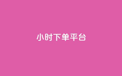 24小时下单平台,游戏卡盟24小时自动发卡平台 - dy24小时点赞 B站粉丝业务平台  第1张