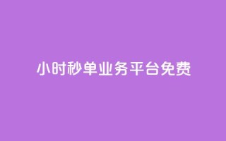 24小时秒单业务平台免费 - 傲世卡盟