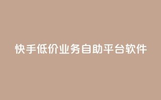 快手低价业务自助平台软件,购买DY粉丝 - Ks24小时秒单业务平台低价 - 快手业务低价自助平台超低价
