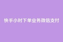 快手24小时下单业务微信支付,抖音业务下单24小时老马 - dy自定义评论下单 - KS低价作品双击