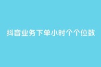 抖音业务下单24小时个个位数,抖音赞自助24小时 - 抖音10块1000粉 - 快手点赞自助平台有哪些