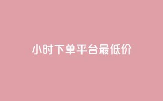 24小时下单平台最低价,卡盟货源批发网 - 低价一万qq空间访客量 - 点赞下单平台自助