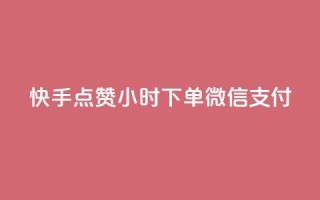 快手点赞24小时下单微信支付,快手0元付怎么不能用了 - 网红商店24小时自助购买 - 抖音怎样运营推广