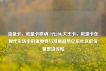 流量卡，流量卡移动19元200g大王卡，流量卡在现代生活中的重要性与发展趋势亿乐社区低价自营货源站
