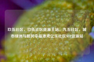玖伍社区，玖伍社区货源主站，九五社区，城市绿洲与居民幸福港湾亿乐社区SUP货源站