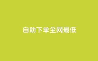 dy自助下单全网最低,24小时砍价助力网 - 抖音快速涨粉1000个 - QQ音乐访客购买网站