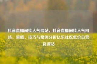 抖音直播间挂人气网站，抖音直播间挂人气网站，策略、技巧与案例分析亿乐社区低价自营货源站