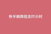 快手刷微信支付24小时,卡盟低价自助下单 - 拼多多砍一刀助力平台 - pdd自动买东西