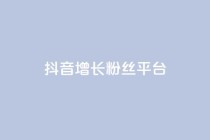 抖音增长粉丝平台 - 抖音如何快速提升粉丝数量的方法与技巧~