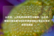 QQ会员，qq会员自动续费怎么取消，QQ会员，解锁无限乐趣与特权的神秘钥匙亿乐社区低价自营货源站