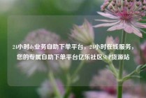 24小时dy业务自助下单平台，24小时在线服务，您的专属自助下单平台亿乐社区SUP货源站
