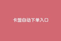 卡盟自动下单入口,ks超级粉丝软件 - 自助平台业务下单真人 - dy粉丝业务卡盟