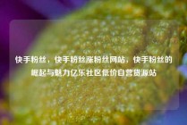 快手粉丝，快手粉丝涨粉丝网站，快手粉丝的崛起与魅力亿乐社区低价自营货源站