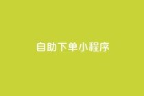自助下单小程序,dy点赞24小时 - QQ空间访问量免费 - ks业务下单平台最新