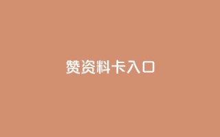 qq赞资料卡入口,QQ卡盟货源批发网 - 王者荣耀主页刷热度网站 - 九梦百货商城自助下单