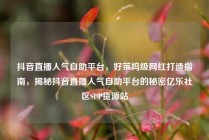 抖音直播人气自助平台，好莱坞级网红打造指南，揭秘抖音直播人气自助平台的秘密亿乐社区SUP货源站